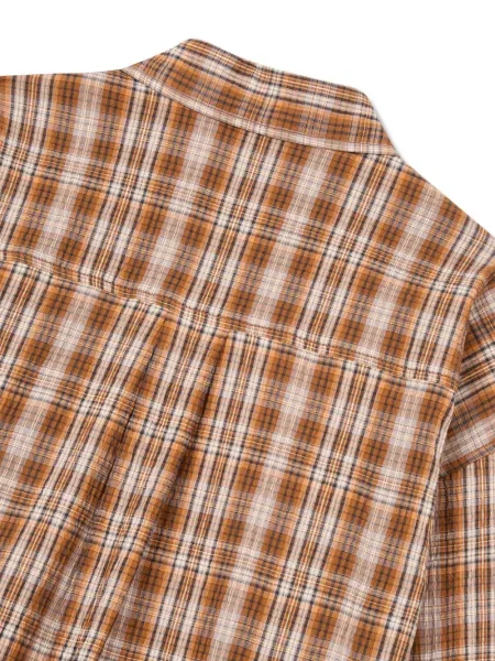 Cămașă Studio Tomboy în carouri portocaliu