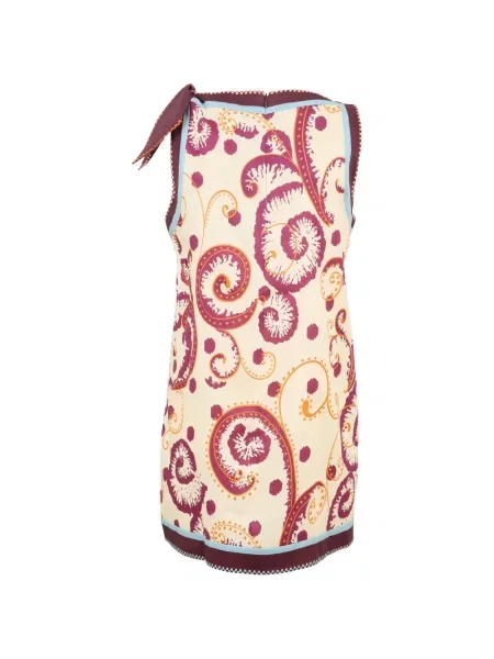 Rochie mini Alemais cu funde cu model paisley