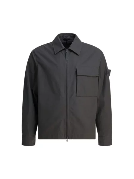 Kurtka koszulowa Stone Island z kamieniami szara
