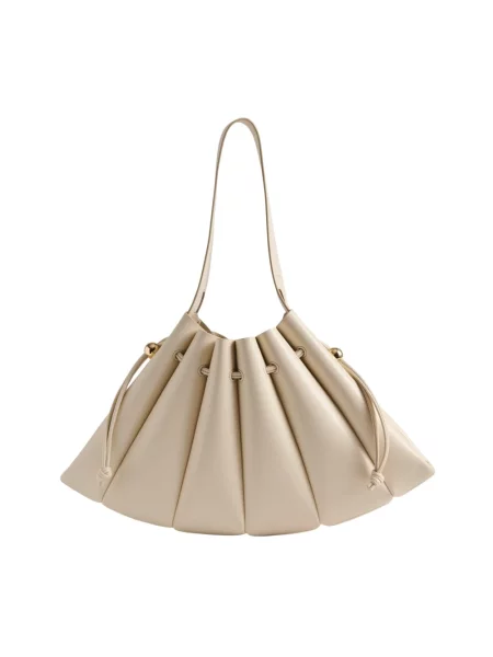 Torebka Themoirè beżowa