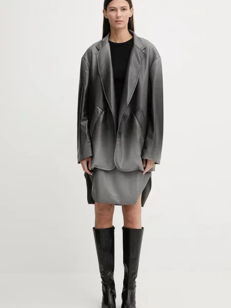 Куртка MMC STUDIO демісезонна oversize OMBRE.JACKET сірий