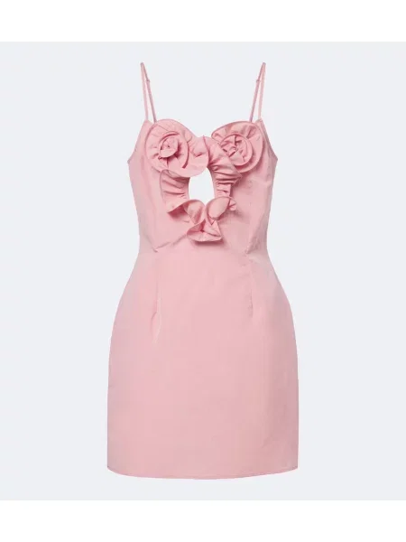 Rochie Magda Butrym de mătase cu model floral roz