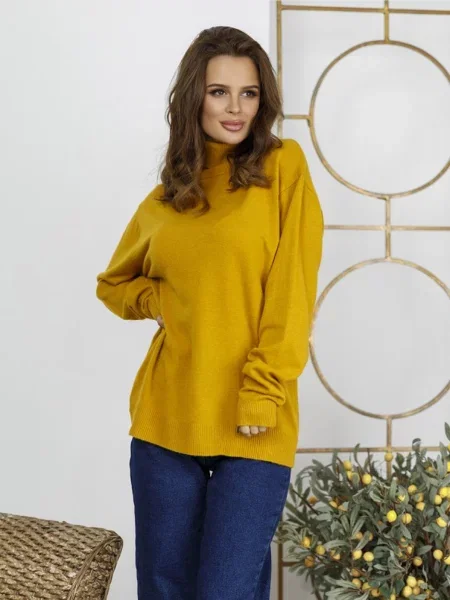 Водолазка ISSA Plus гірчичний