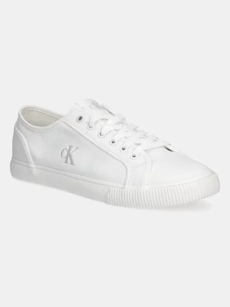 Πάνινα παπούτσια Calvin Klein Jeans ESS VULC LOW MG CANVAS άσπρο λευκό