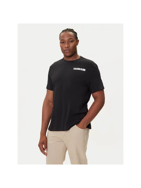 Calvin Klein Jeans T-shirt 3D Box Graphic Regular Fit crna