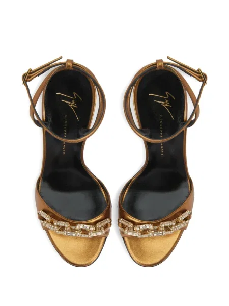 Sandale Giuseppe Zanotti de cristal auriu