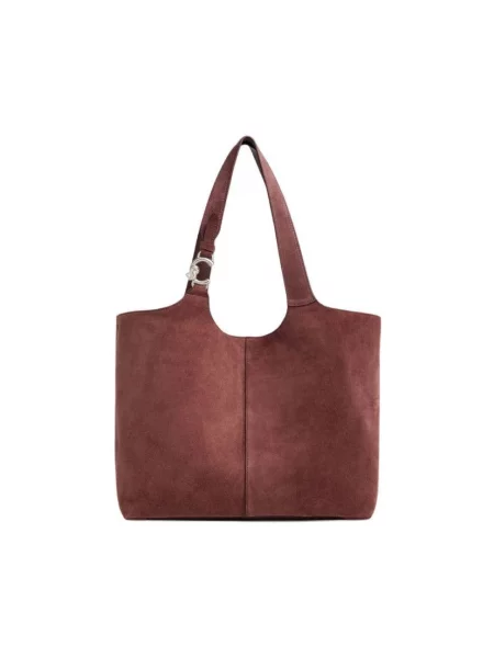 Torebka hobo Coccinelle zamszowa czerwona