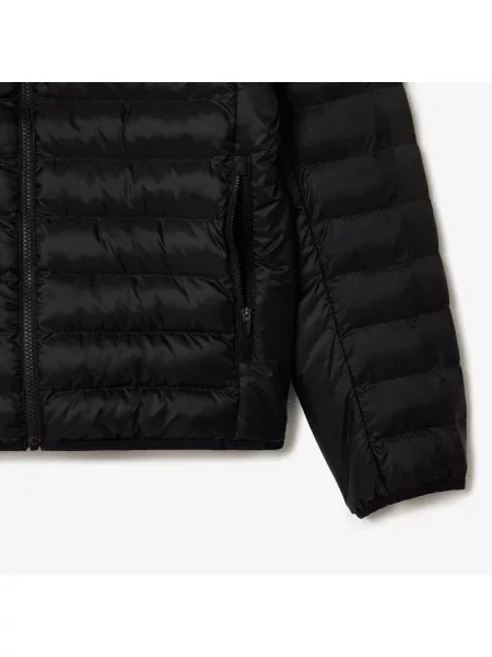 Lacoste Wodoodporna Pikowana Kurtka Puchowa brązowy