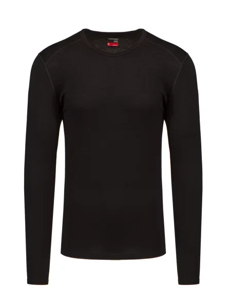 Longsleeve termoaktywny icebreaker Tech Crewe black czarna