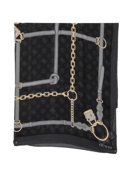 Fular Guess cu imagine negru