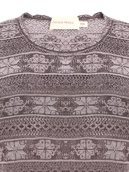 Tricou Cecilia Prado cu model floral violet