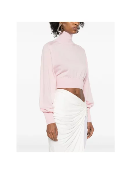 Sweter Sportmax wełniany różowy