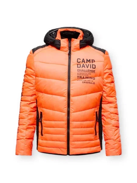 CAMP DAVID Geacă de primăvară-toamnă portocaliu homar negru