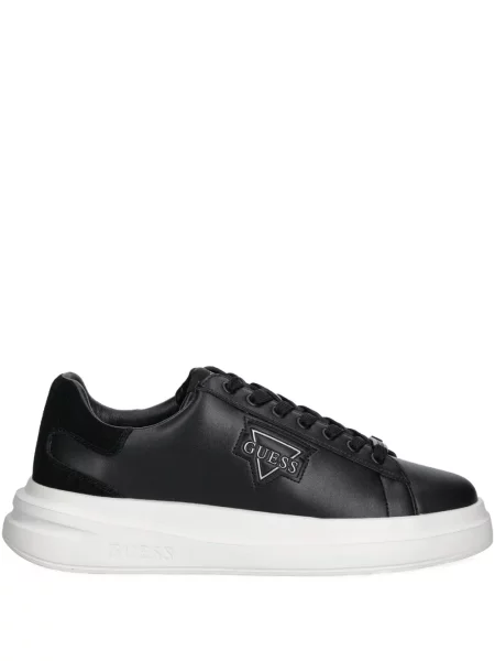 Sneakerși Guess cu autograf negru