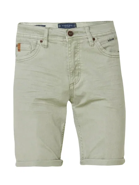 KOROSHI Kavbojke karamel / pastelno zelena