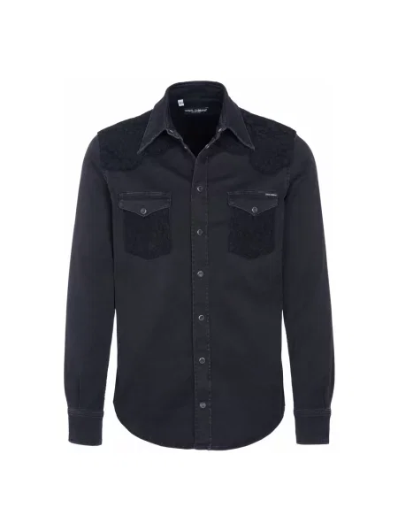 Koszula Dolce And Gabbana casual czarna