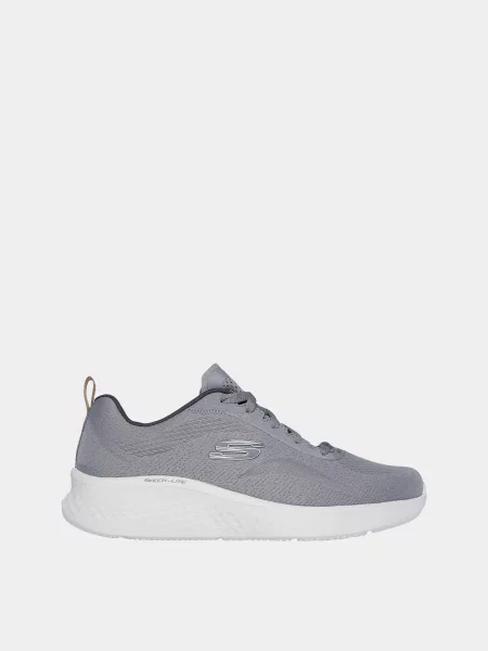 Кожаные кроссовки Skechers серые