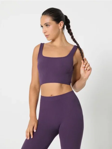 Спортивний топ темно-фіолетовий фіолетовий