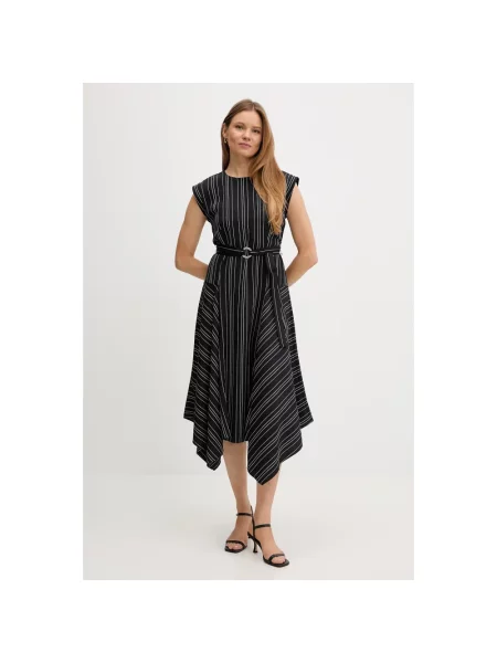Sukienka Dkny dzwony czarna