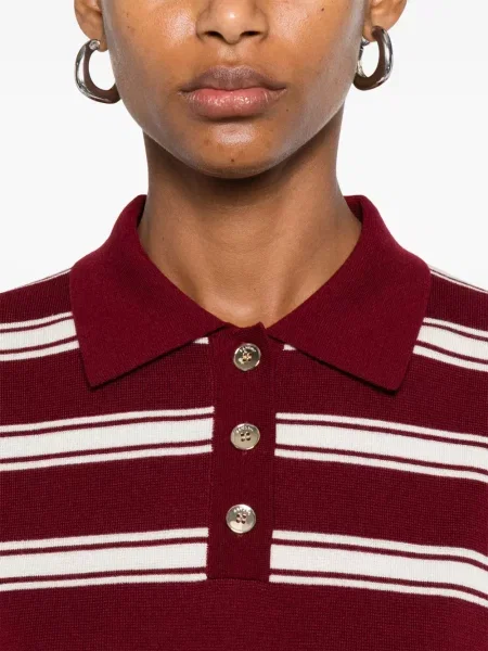 Polo Sandro cu dungi roșu