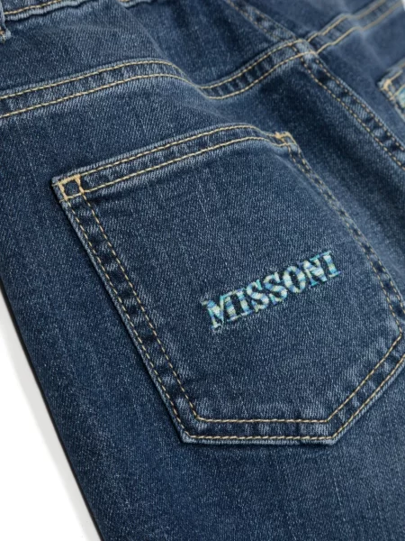 Jeansy dziecięce Missoni niebieskie
