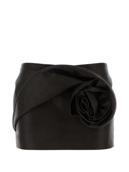 Spódnica skórzana Magda Butrym brązowa