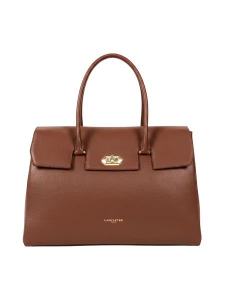 Torebka skórzana Lancaster skórzana brązowa