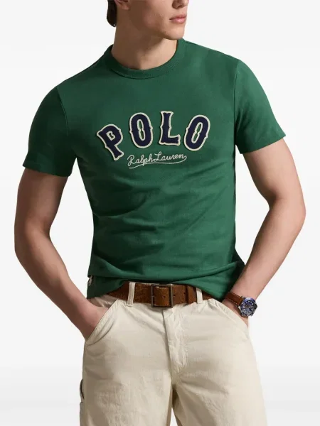 Dlouhá pruhovaná s límcem kšiltovka Polo Ralph Lauren modrá
