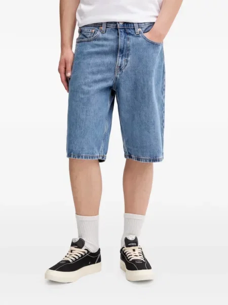 Scurt pantaloni scurți Levi's® cu broderie cu dungi alb