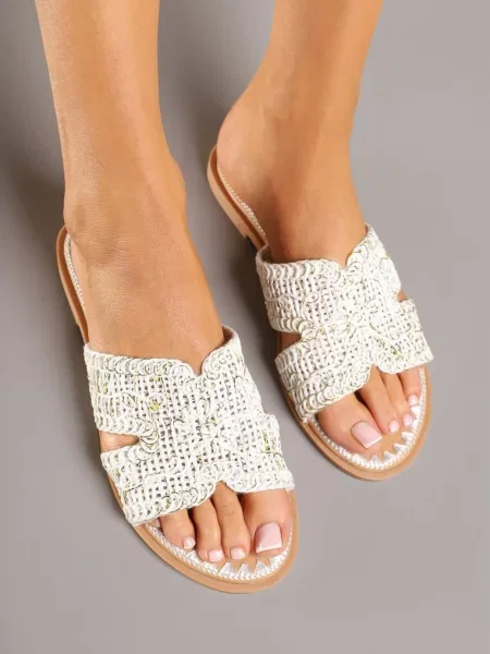 Papuci Kovirina Albi alb