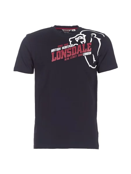 LONSDALE Tričko WALKLEY' černá