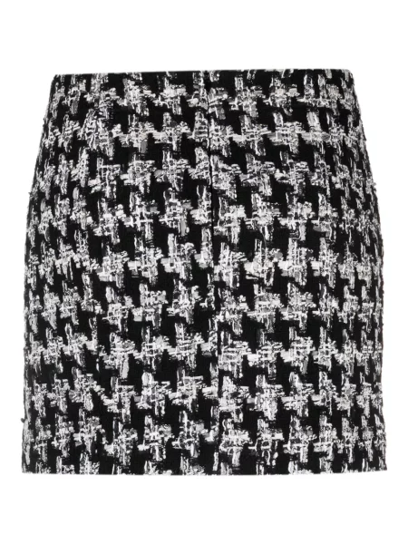 Megztas "houndstooth" rašto sijonas Faith Connexion juoda