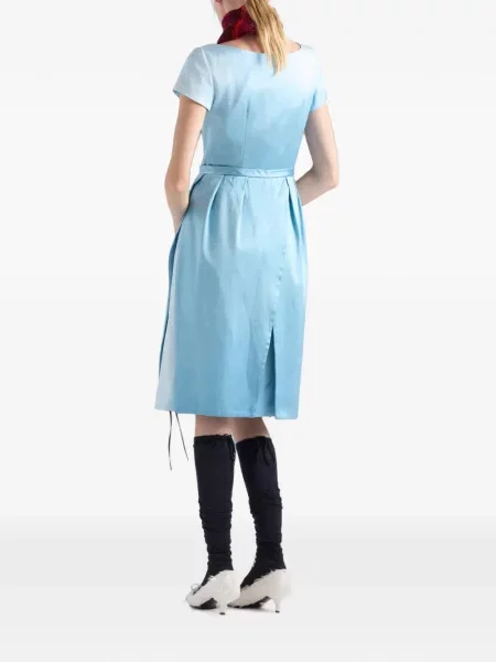Rochie Prada de mătase albastru