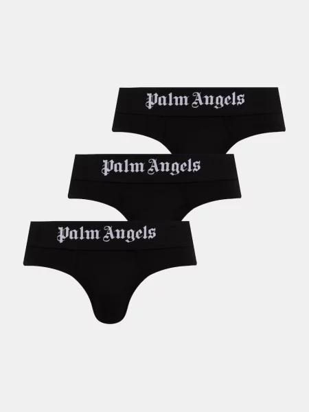Palm Angels slipy z bawełną czarny