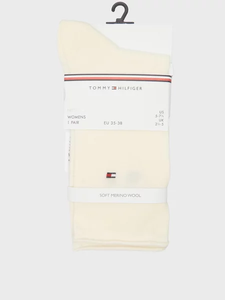 Шерстяные носки Tommy Hilfiger белые
