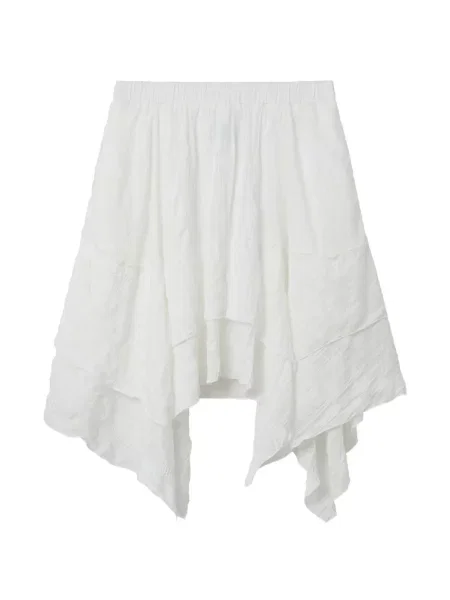 Fustă Tout A Coup cu volane alb