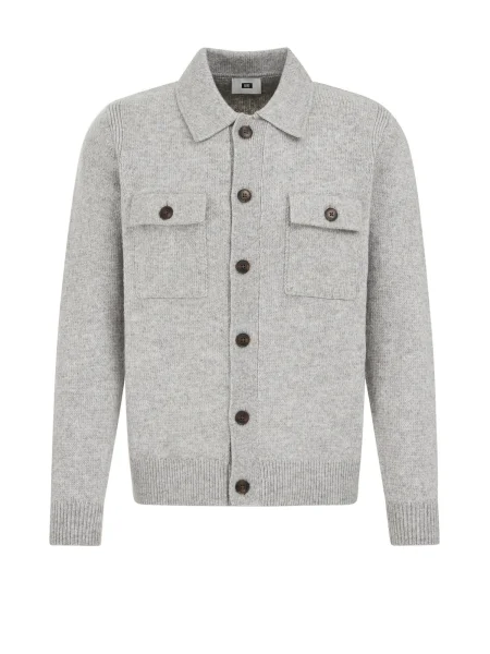 WE Fashion Geacă tricotată deschis gri