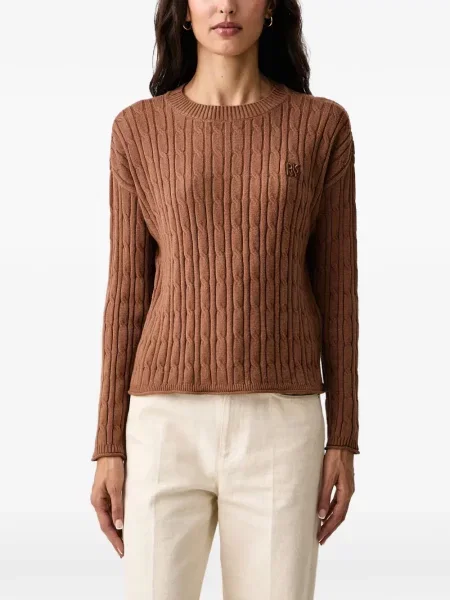 Pulover Dkny cu autograf maro
