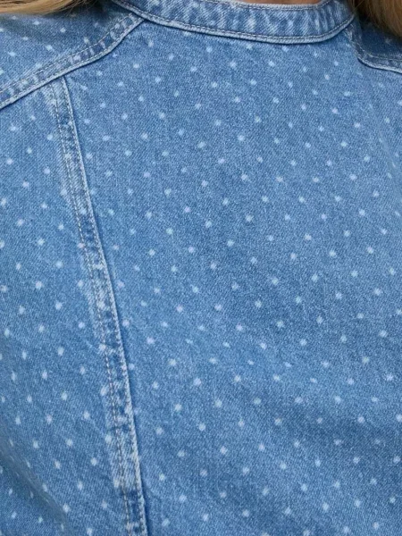 Top Custommade cu buline albastru