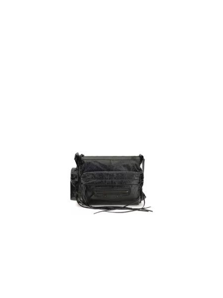 Torba crossbody Balenciaga Explorer skórzana czarna