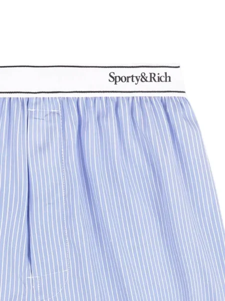 Dryžuotos šortai Sporty & Rich mėlyna