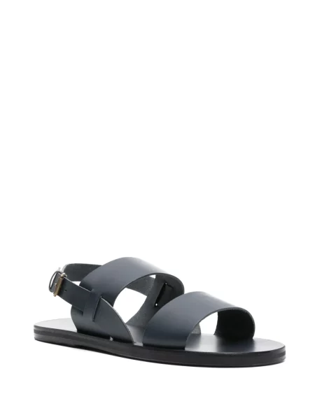 Kožené sandály Ancient Greek Sandals bez podpatku modré