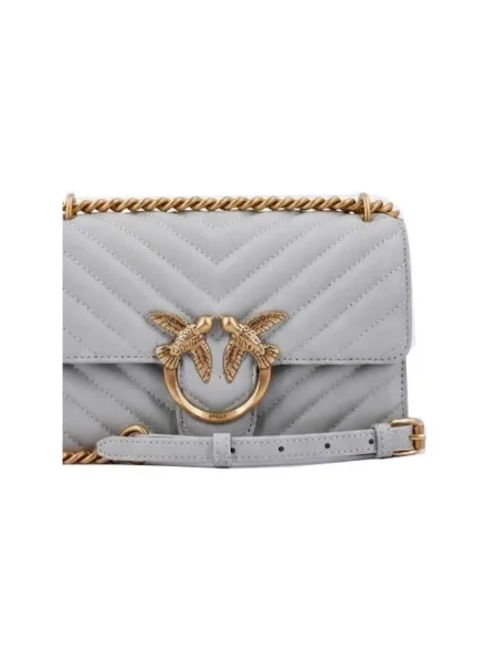 Crossbody kabelka Pinko sivá