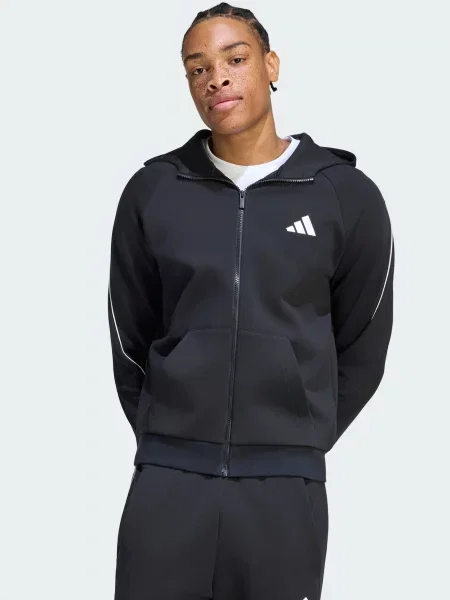 ADIDAS SPORTSWEAR Sportski gornji dio trenirke Stadium crna bijela