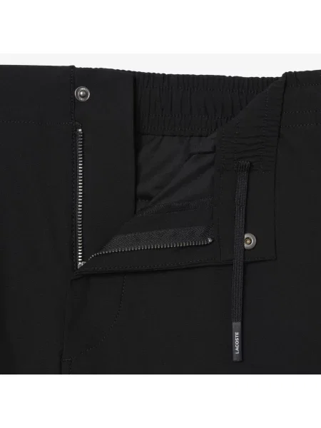 Lacoste Miejskie Spodnie Chino Z Elastycznej Tkaniny Regular Fit czarny