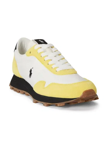 Sneakers Polo Ralph Lauren SUEDE/MESH-PRL κίτρινο
