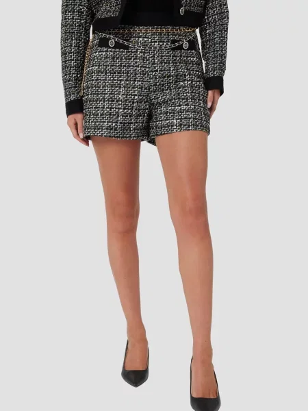 Твідові шорти Guess чорні