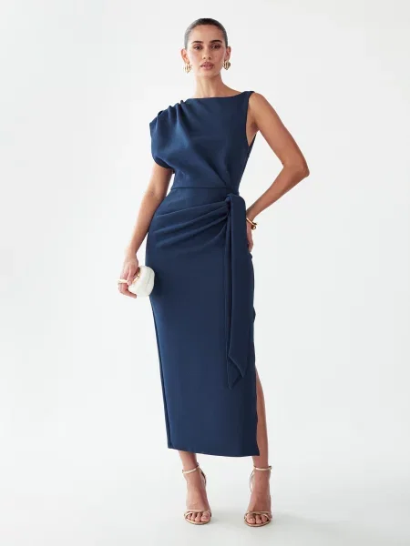 BWLDR Rochie Eden petrol verde