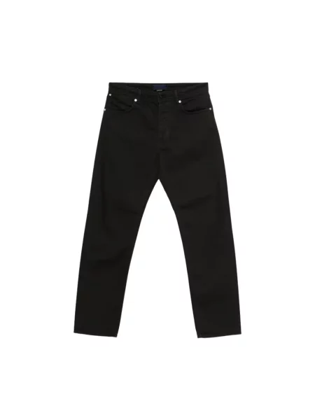 Jeansy straight leg Stone Island z kamieniami czarne