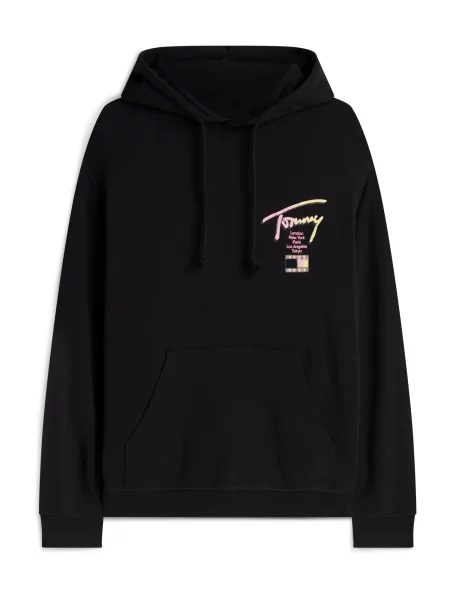 Palton Tommy Jeans negru